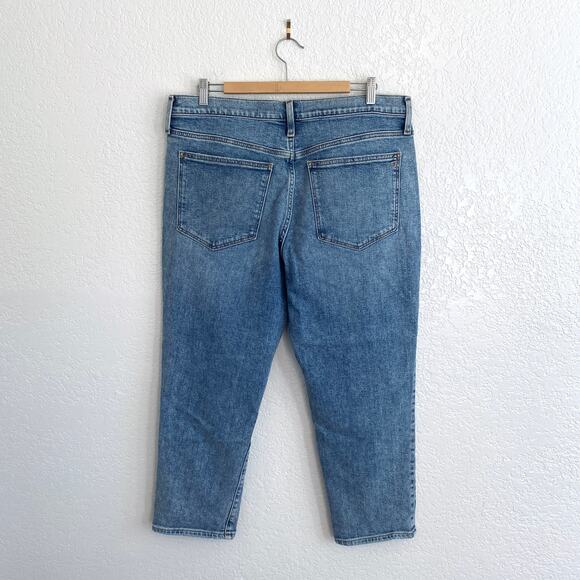 Madewell The Girljean Jeans in Berryton Wash Distressed Denim Edition 31 Petite - Picture 7 of 10